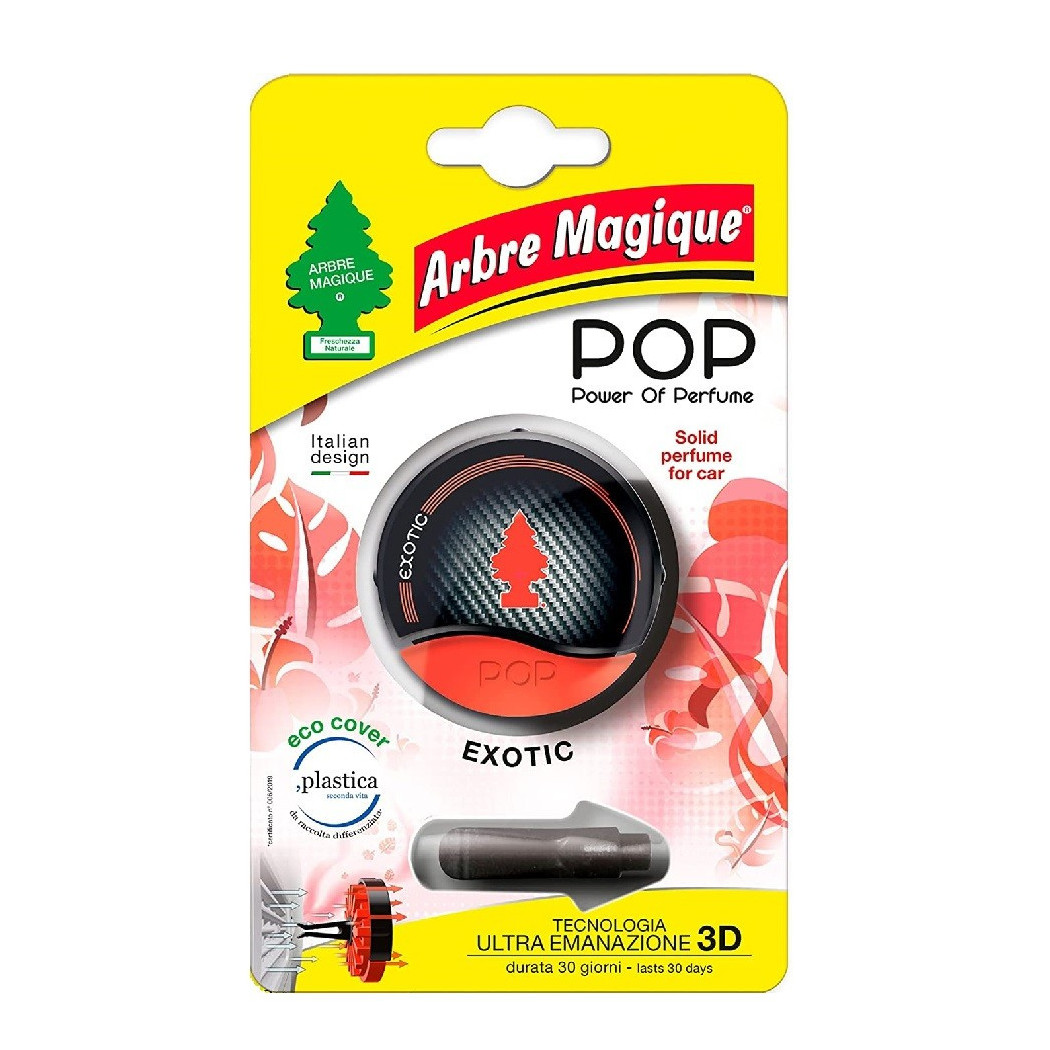 foto del prodotto trade shop arbre magique pop profumatore deodorante per auto profumazione exotic esotica 