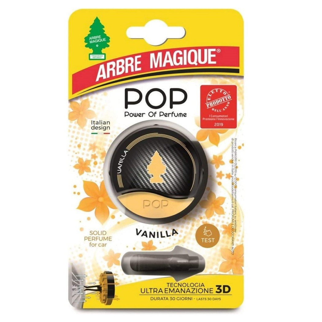 foto del prodotto trade shop arbre magique pop profumatore deodorante per auto profumazione vanilla vaniglia 