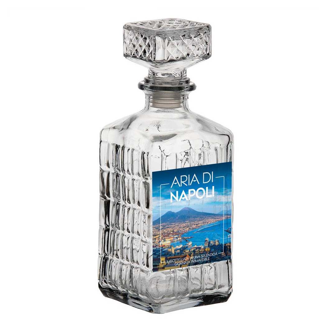 foto del prodotto trade shop aria di napoli bottiglia decorativa contente aria della citt partenopea 23x9x9 