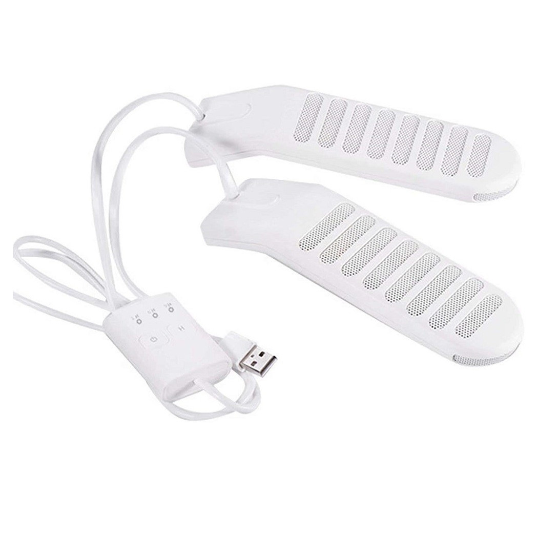 foto del prodotto trade shop asciuga scarpe asciugatura portatile usb solette riscaldabili calzini scarponi 