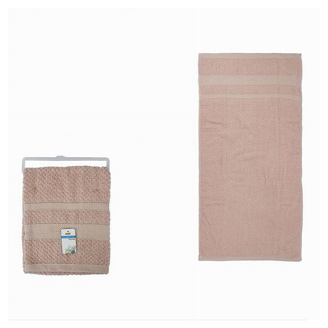 foto del prodotto trade shop asciugamano da bagno telo in cotone morbida 70 x 140 cm 410 gr colore rosa 79489 