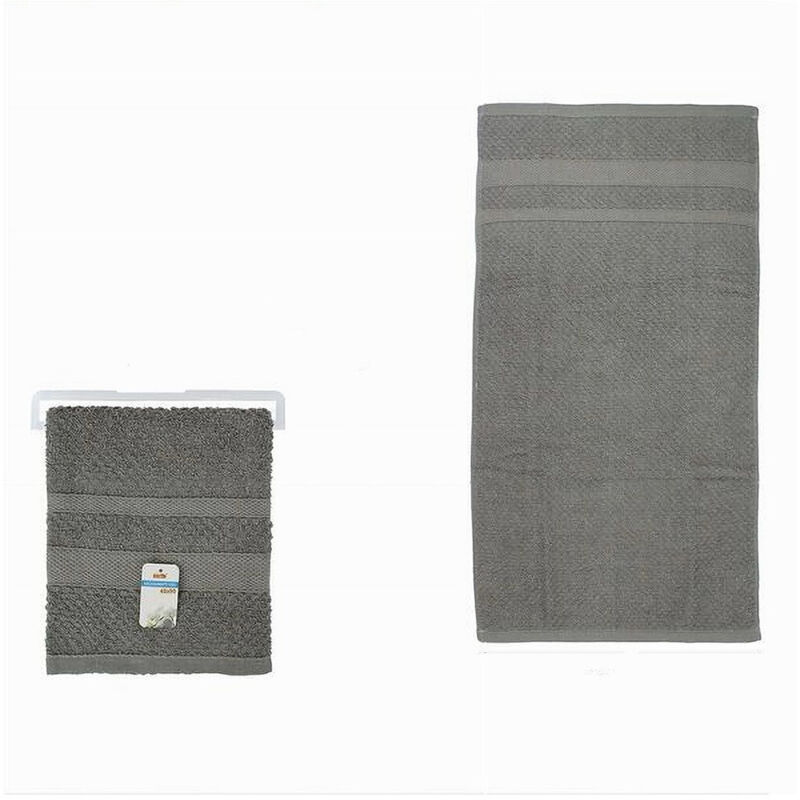 foto del prodotto trade shop asciugamano da bagno viso in cotone morbida 48 x 90 cm 175gr colore grigio 79500 