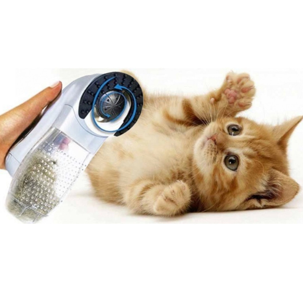 foto del prodotto trade shop aspirapeli aspira peli a batterie per animali domestici cani gatti 