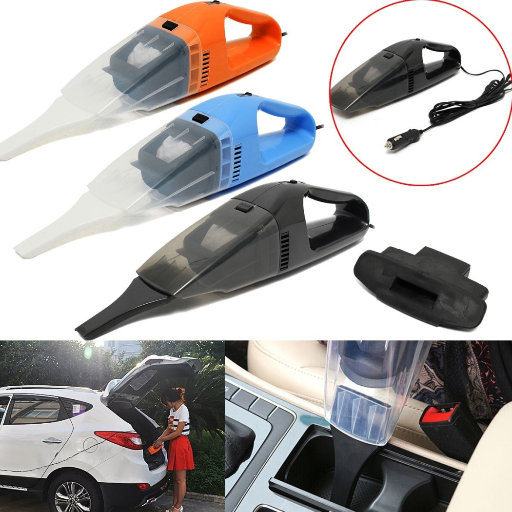foto del prodotto trade shop aspirapolvere aspira polvere per auto palmare a 12v 100w con becco trasparente 