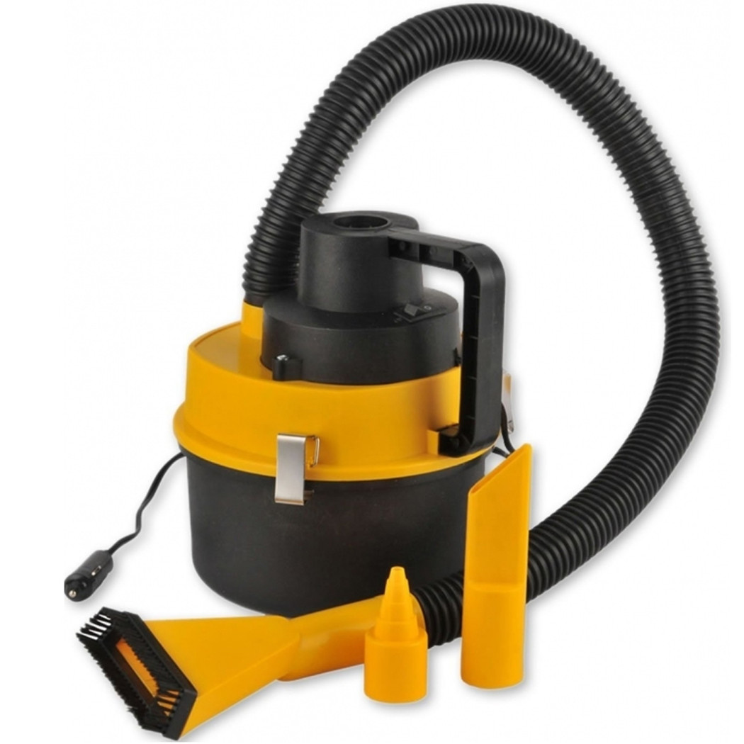 foto del prodotto trade shop aspirapolvere bidone 4,5l 93 120w con tubo flessibile auto accendisigari camper 
