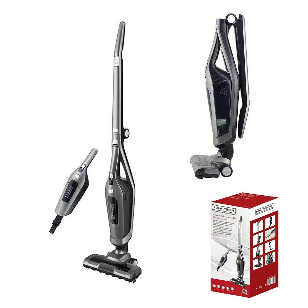 foto del prodotto trade shop aspirapolvere elettrico ricaricabile 2 in 1 scopa senza sacco 14,8v royalty line 