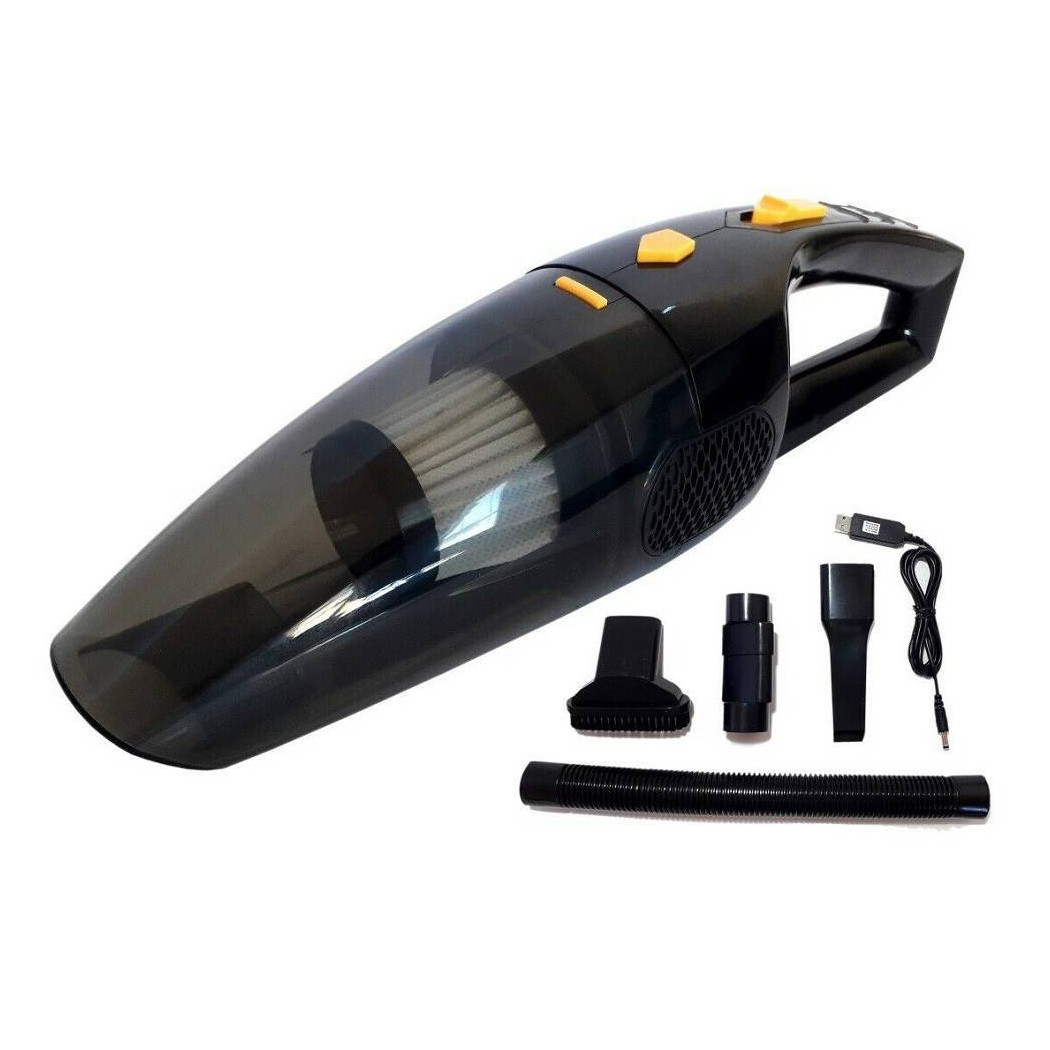 foto del prodotto trade shop aspirapolvere per auto 120w 12v ricaricabile senza fili wet dry portatile 