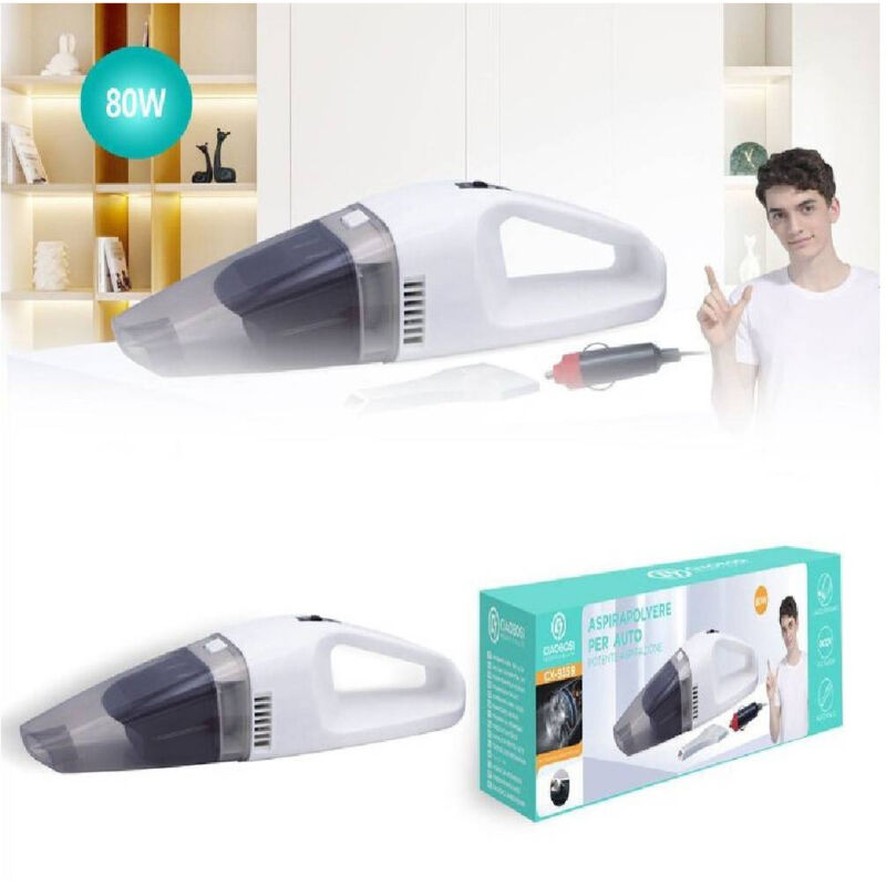 foto del prodotto trade shop aspirapolvere portatile auto camper presa accendisigari 12v 80w accessori cx 9359 