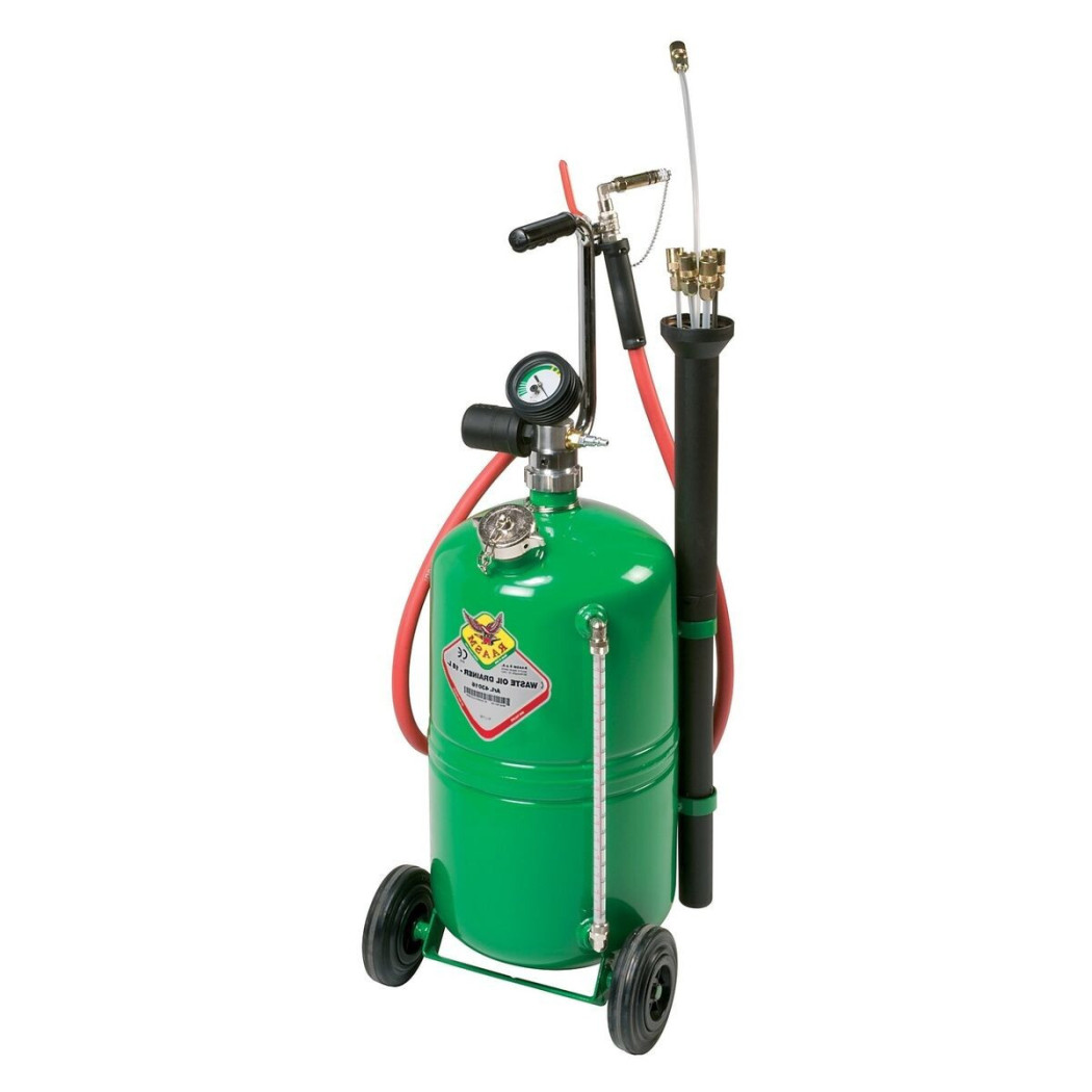 foto del prodotto trade shop aspiratore carrellato pneumatico per recupero olio esausto da 24lt raasm 43024 