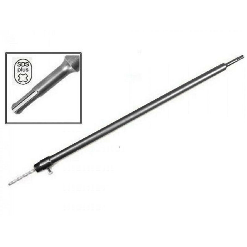 foto del prodotto trade shop asta in acciaio per fresa a tazza carotatrice con attacco sds max o sds plus cm sds plus 100 cm 