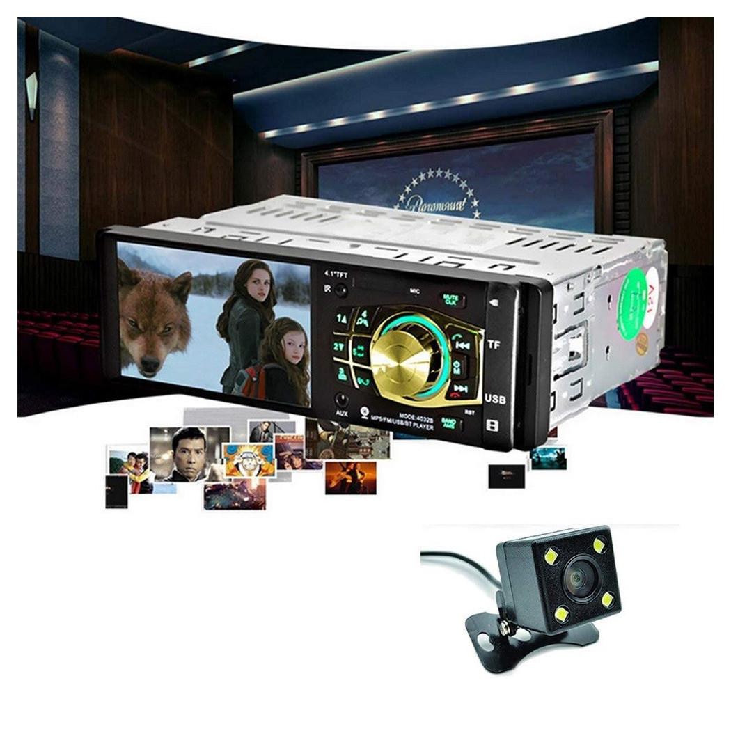 foto del prodotto trade shop autoradio auto mp5 player telecamera bluetooth radio audio video tf usb 4032b 