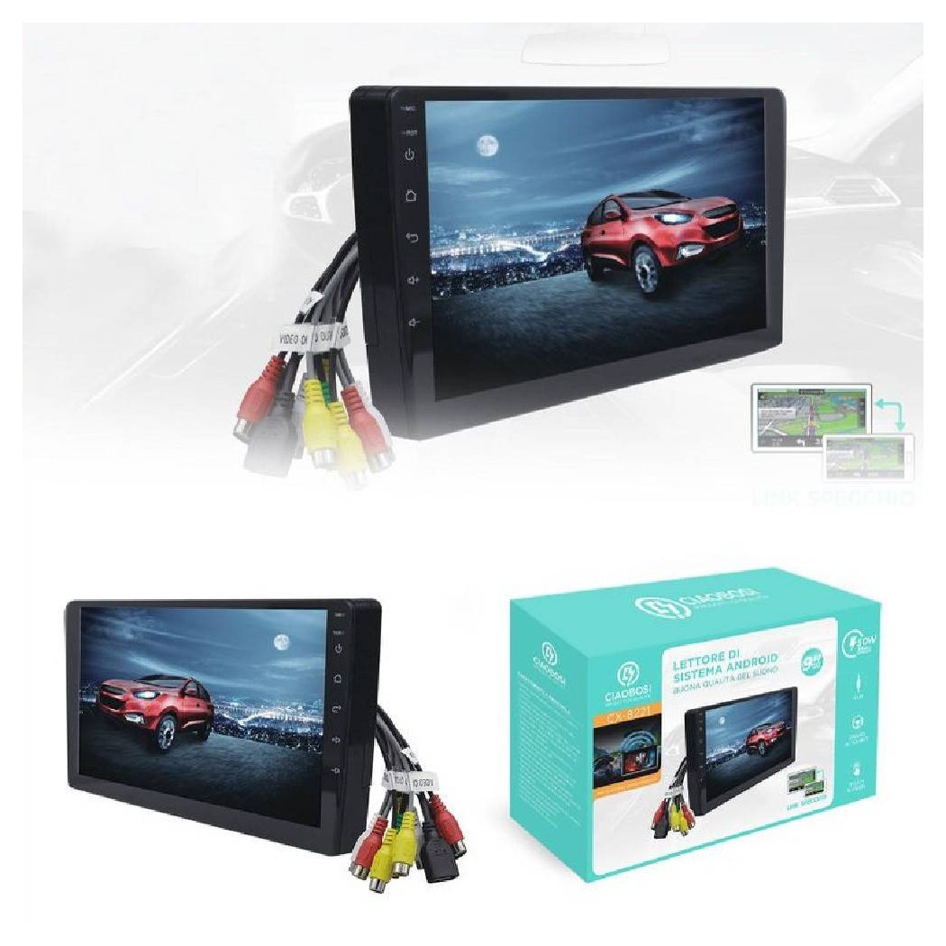 foto del prodotto trade shop autoradio sintolettore con monitor 9 hd lettore sistema android 50wx4 cx 8221 