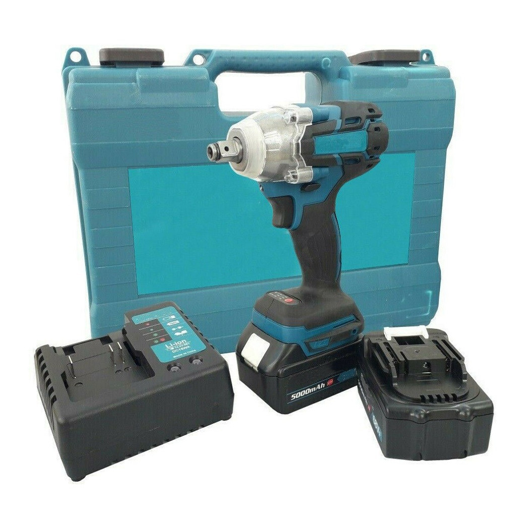 foto del prodotto trade shop avvitatore impulsi svita avvita bulloni auto camper doppia batteria 20 v 1 2 quot 