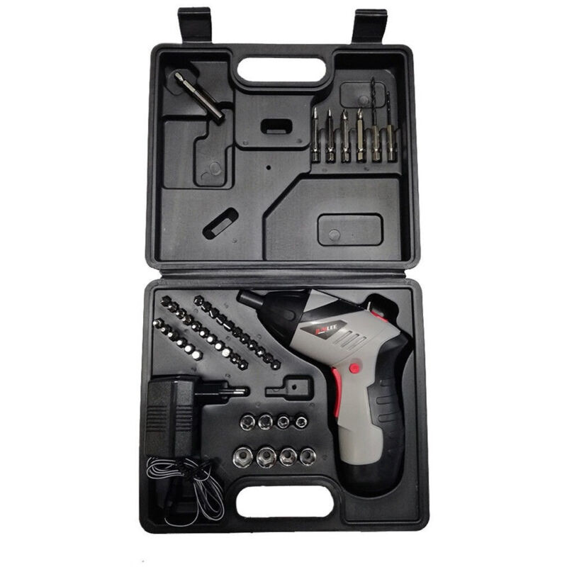 foto del prodotto trade shop avvitatore kit cacciavite professionale cordless con 44 inserti e punte jl24801 