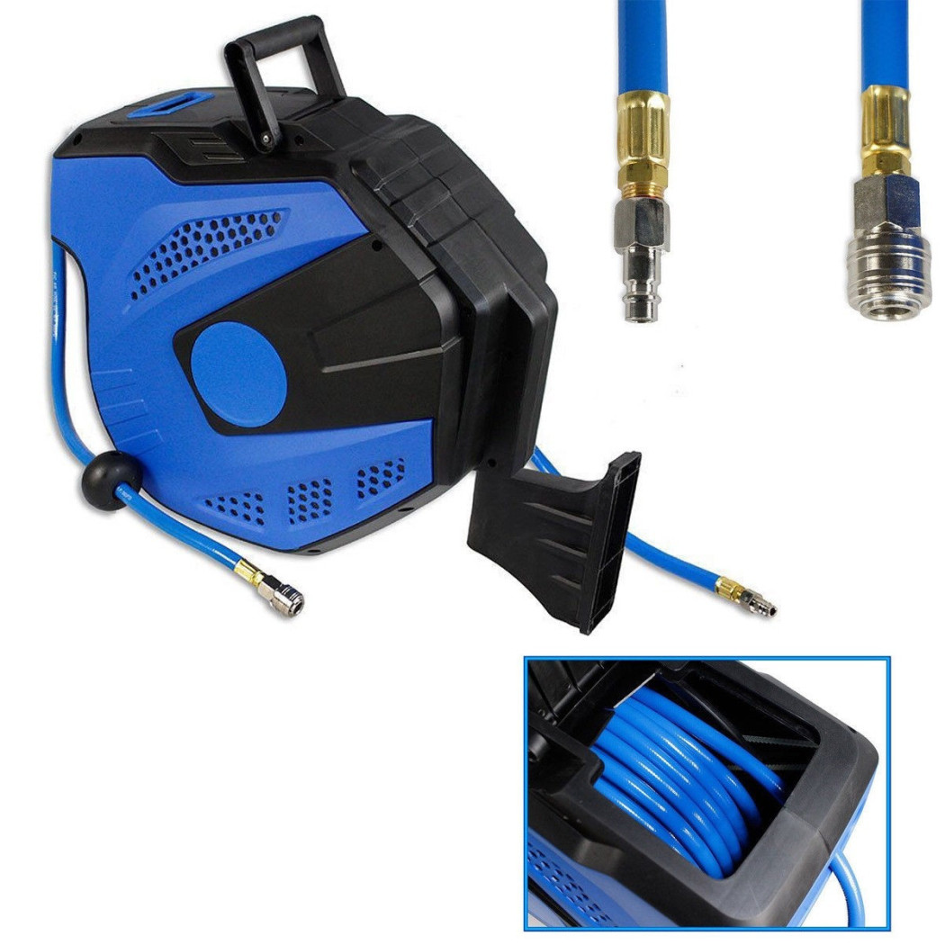foto del prodotto trade shop avvolgitubo ad aria compressa automatico da 15 metri per compressore zya03 q15 