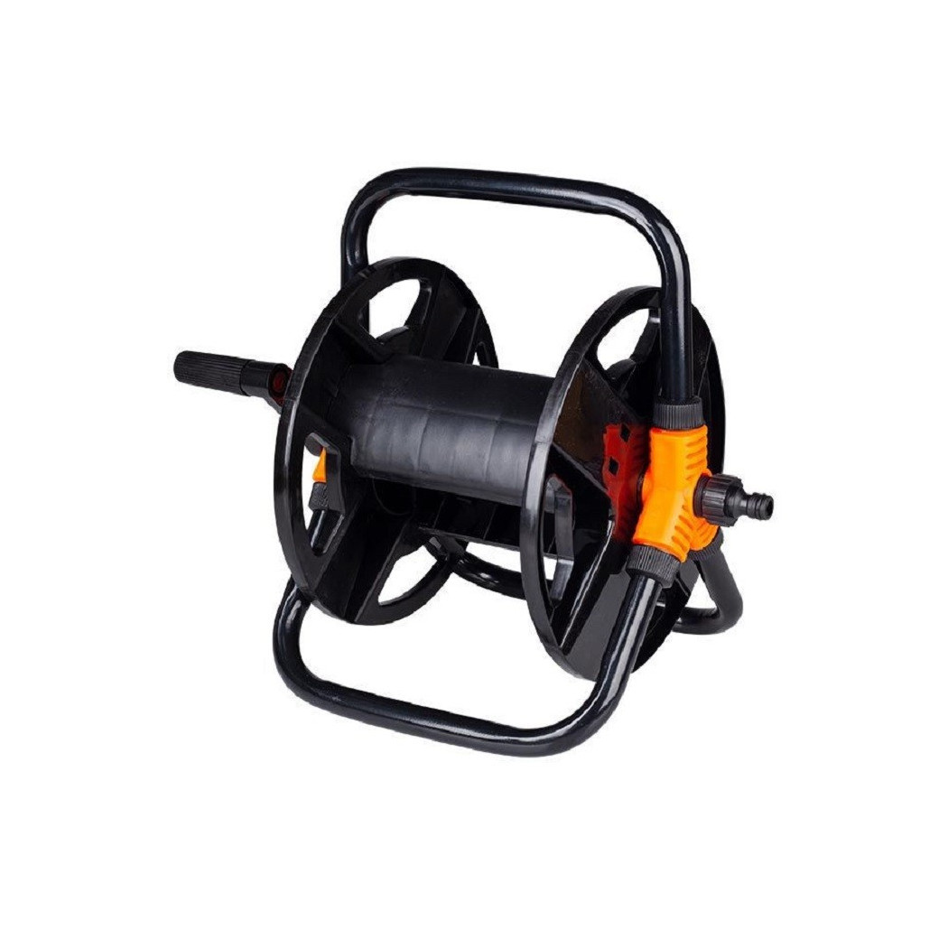 foto del prodotto trade shop avvolgitubo manuale portatile da giardino per tubo acqua 26x43x23cm nero 6608021 