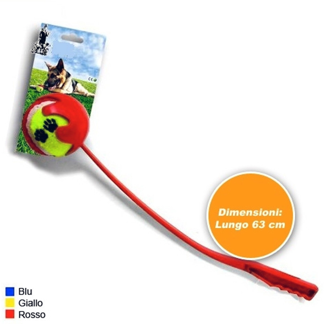 foto del prodotto trade shop ball laungher braccio lanciatore pallina tennis gioco per cani cane 63cm 