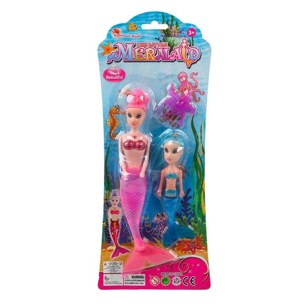 foto del prodotto trade shop bambola sirena magico mondo del mare con accessori gioco per bimba 3 34x13cm 
