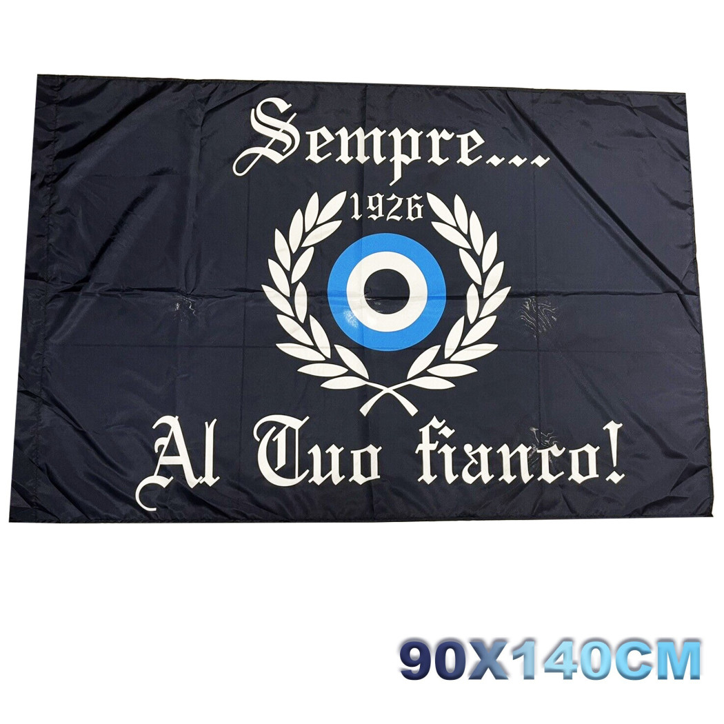 foto del prodotto trade shop bandiera forza napoli festa 3 scudetto sempre al tuo fianco 1926 curva 90x140cm 