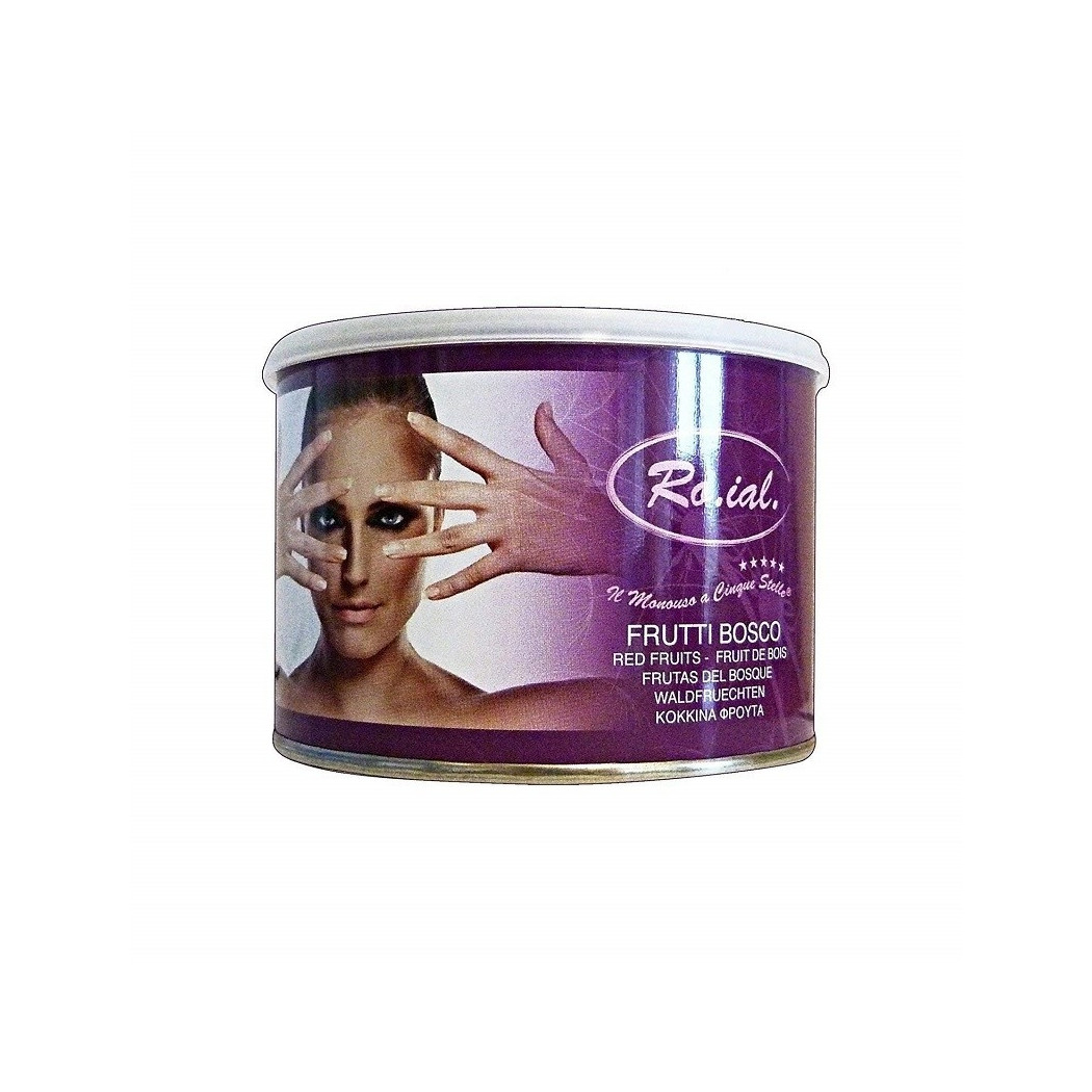 foto del prodotto trade shop barattolo cera depilatoria liposolubile frutti di bosco 400ml scaldacera ceretta 