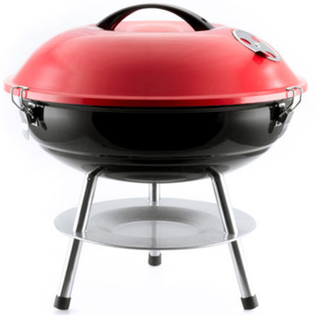 foto del prodotto trade shop barbecue a carbonella tondo bbq griglia coperchio da tavolo grill griglia brace 