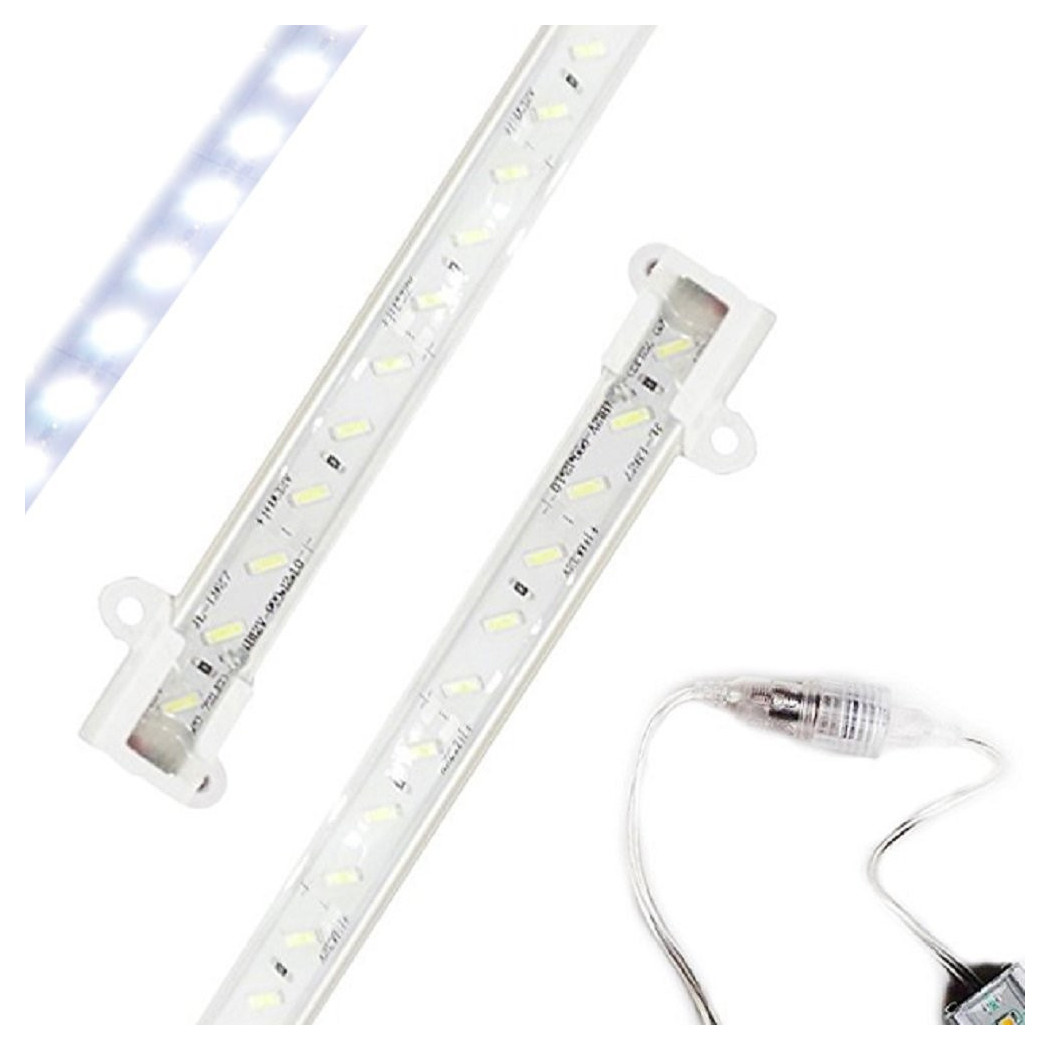 foto del prodotto trade shop barra con profilo in alluminio per interno da 1 metro con striscia rigida a led 