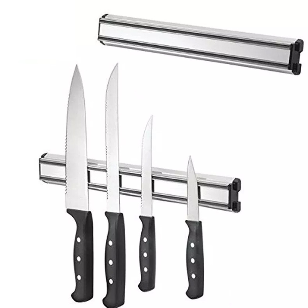 foto del prodotto trade shop barra magnetica porta coltelli cucina 40cm supporto calamita magnetico utensili 