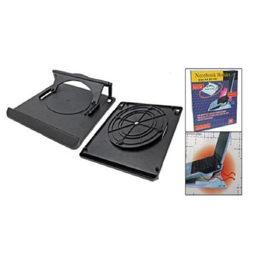 foto del prodotto trade shop base dissipatrice regolabile ruotabile inclinabile per pc portatile notebook 
