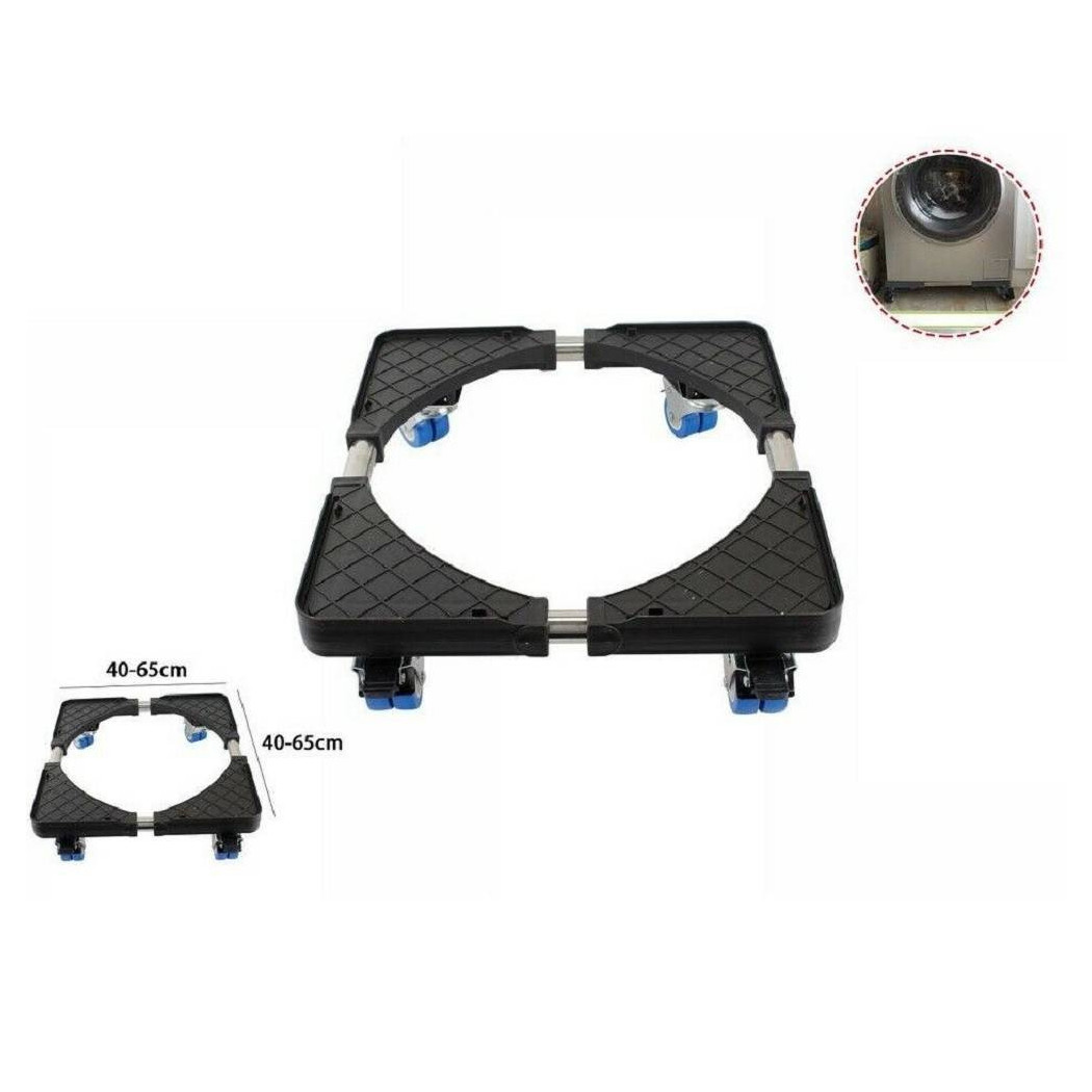 foto del prodotto trade shop base mobile supporto per frigo frigorifero lavatrice ruote carrello 40 65cm 70585 