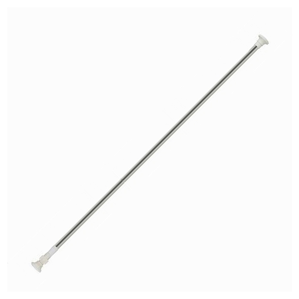 foto del prodotto trade shop bastone silver estensibile asta appendiabiti tende regolabile da 140 260cm 59410 