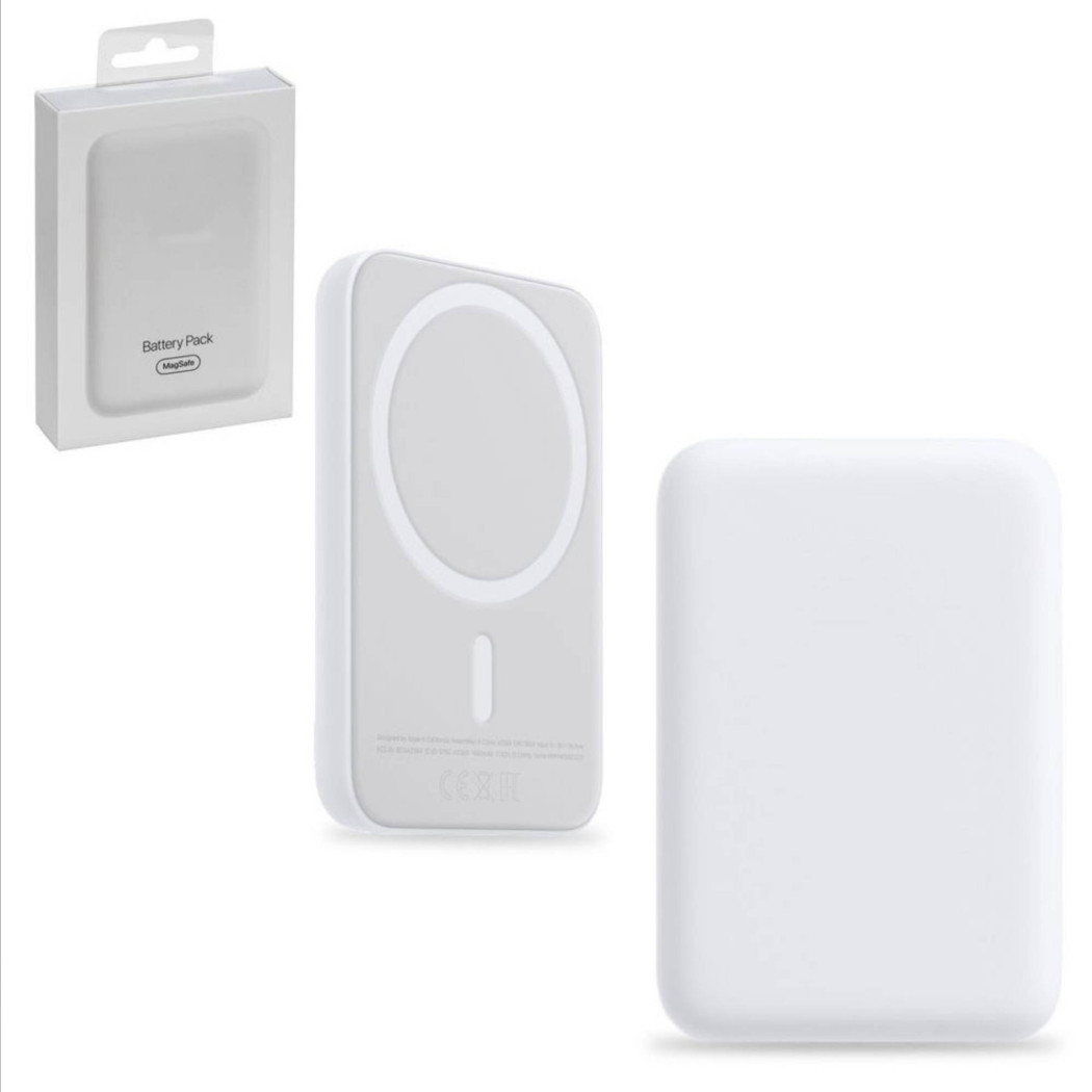 foto del prodotto trade shop battery pack per iphone magsafe powerbank wireless senza fili ricarica avanzata 