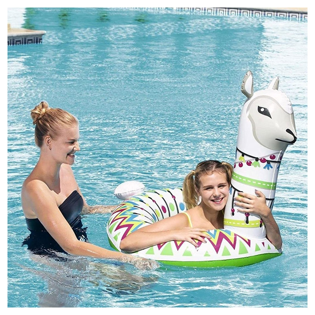 foto del prodotto trade shop bestway ciambella salvagente fashion alpaca beach gonfiabile mare piscina novit 