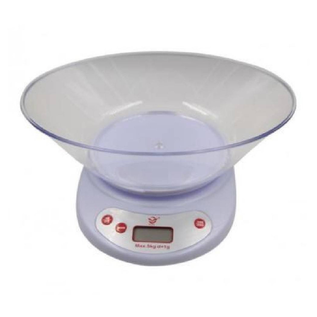 foto del prodotto trade shop bilancia da cucina alimenti elettronica digitale precisione con ciotola 5kg 