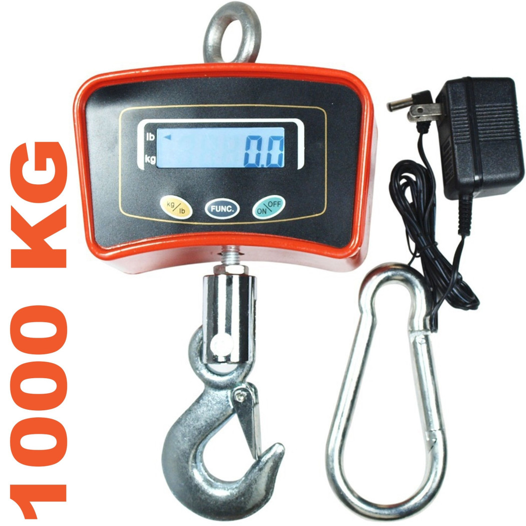 foto del prodotto trade shop bilancia da gru 1000 kg con gancio acciaio inox bilancia industriale 