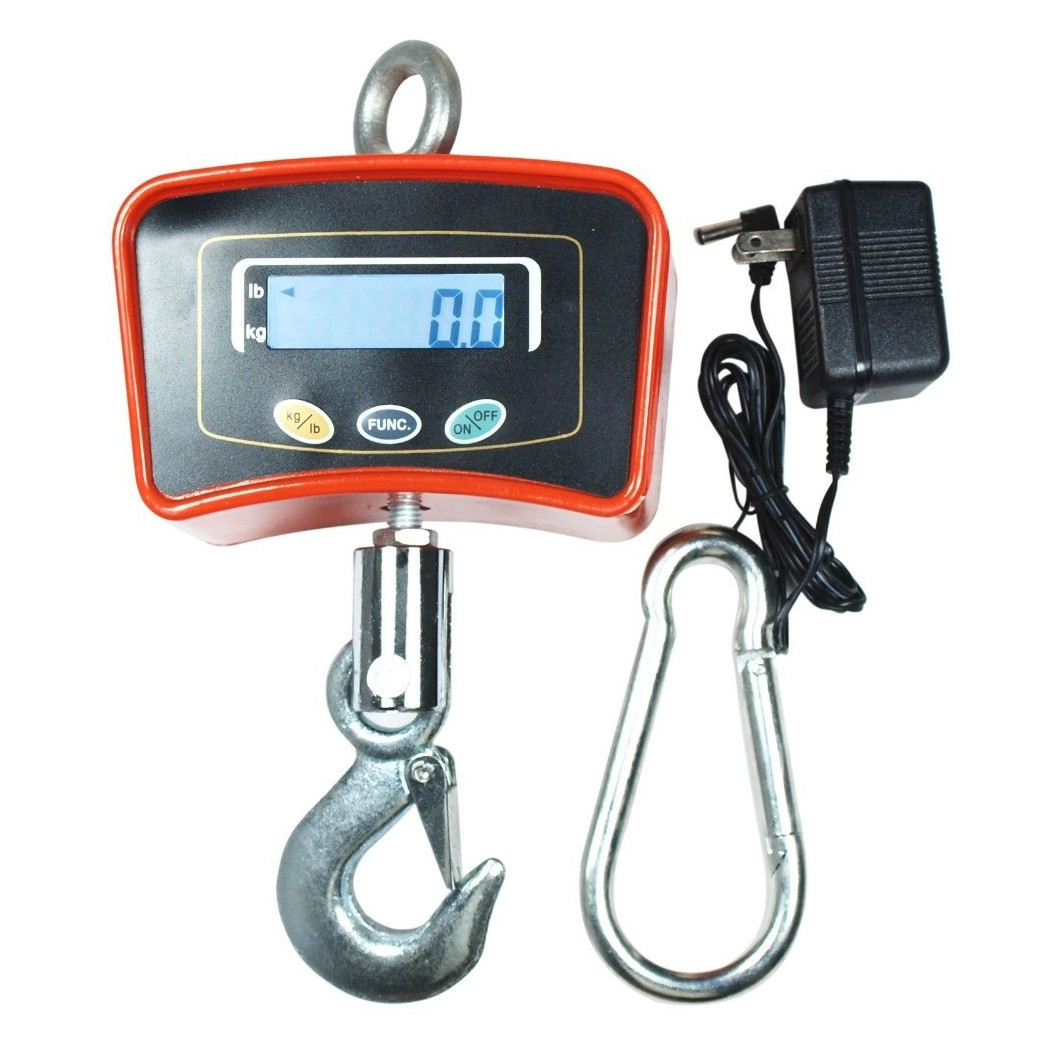 foto del prodotto trade shop bilancia da gru 300 kg con gancio acciaio inox bilancia industriale 