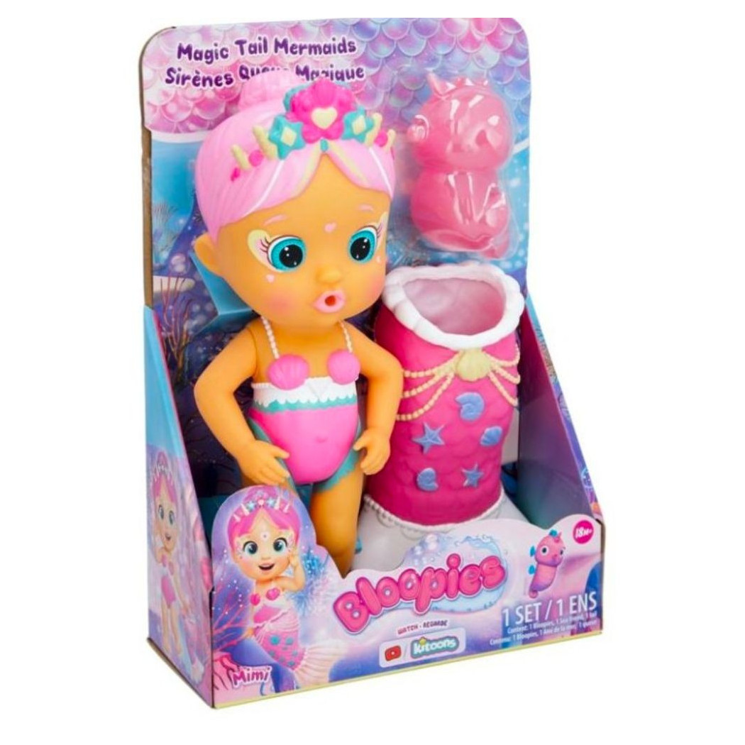 foto del prodotto trade shop bloopies magic tail sirenetta magica bambola mimi gioco per bambine et 18 