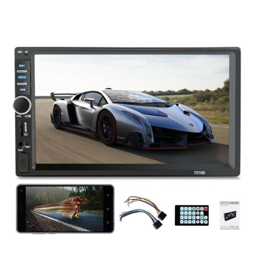 foto del prodotto trade shop bluetooth autoradio 7 quot 2 din touch screen stereo mp5 mp3 media player 7018b 