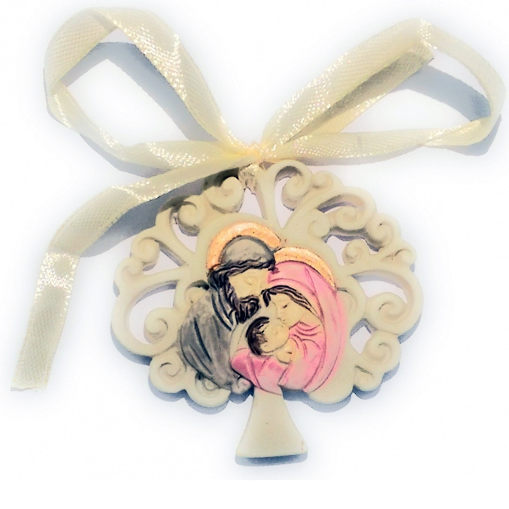 foto del prodotto trade shop bomboniera nativita 39 albero vita per cresima giuseppe madonna bambino appendino 