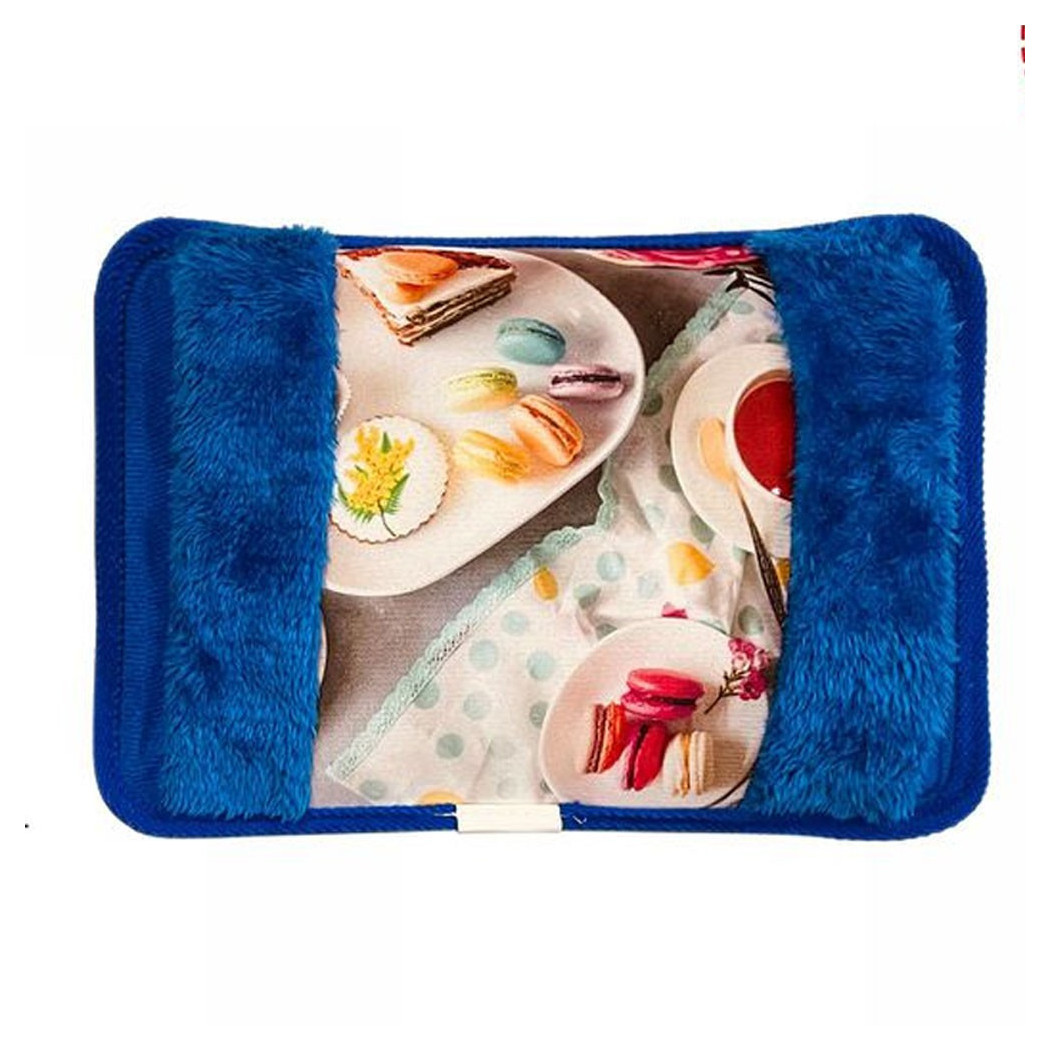 foto del prodotto trade shop borsa acqua calda elettrica macaron con tasca scalda mani vari colori fantasie 