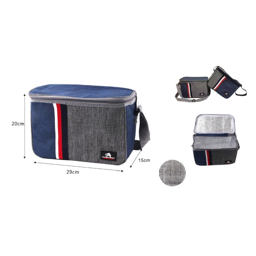 foto del prodotto trade shop borsa termica bicolor 29x15x20cm 12lt borsetta porta pranzo spiaggia mare 12819 