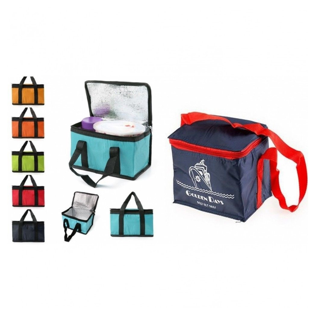foto del prodotto trade shop borsa termica con manici 5 litri frigo 13x13x30 cm mare spiaggia campeggio 
