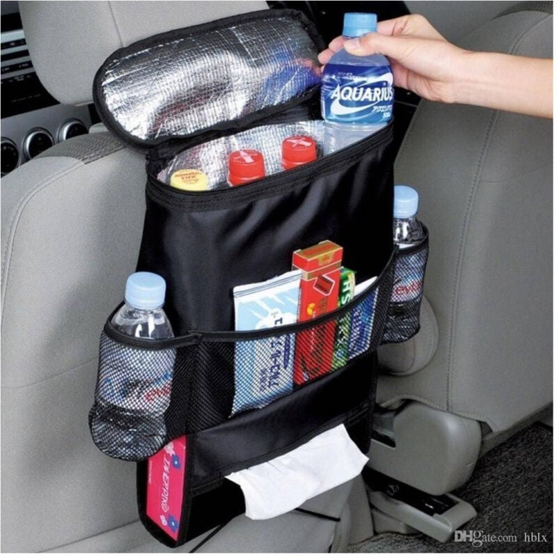 foto del prodotto trade shop borsa termica frigo portabevande auto tasca sedile organizzatore rete macchina 