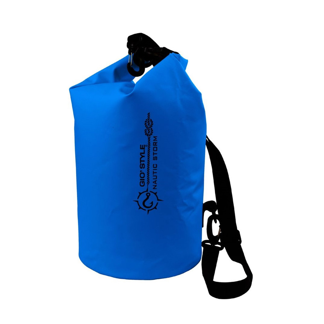 foto del prodotto trade shop borsa termica impermeabile dry bag nautic storm medium capacita 39 da 10 lt 20x45cm blu