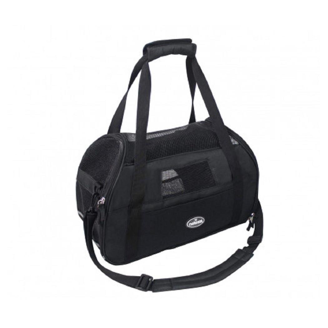 foto del prodotto trade shop borsa trasportino animali nobleza con prese d 39 aria 42 x 20 x 29 cm taglia m nero