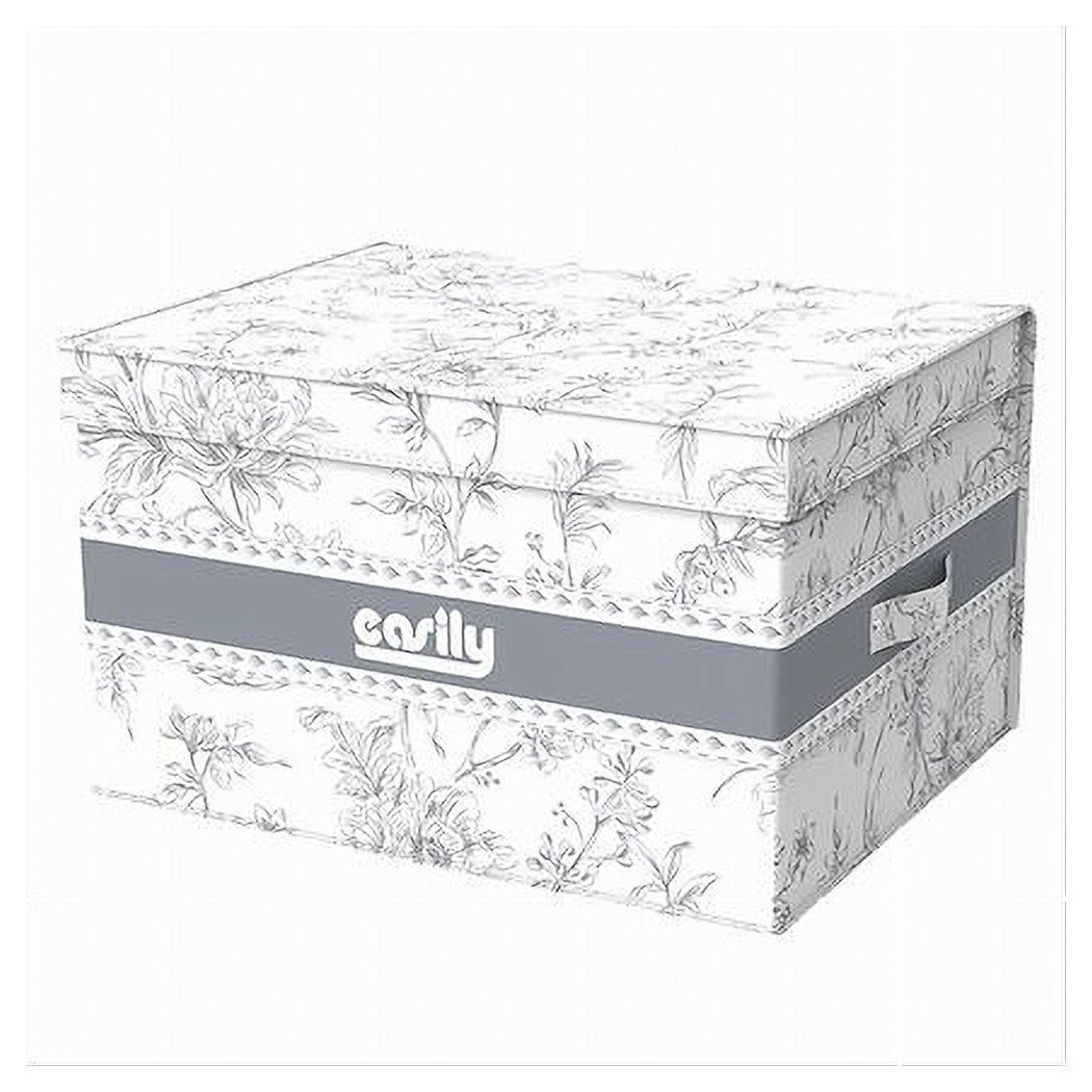 foto del prodotto trade shop box portatutto scatola salvaspazio contenitore organizer 35x30x20cm fantasia 87314 