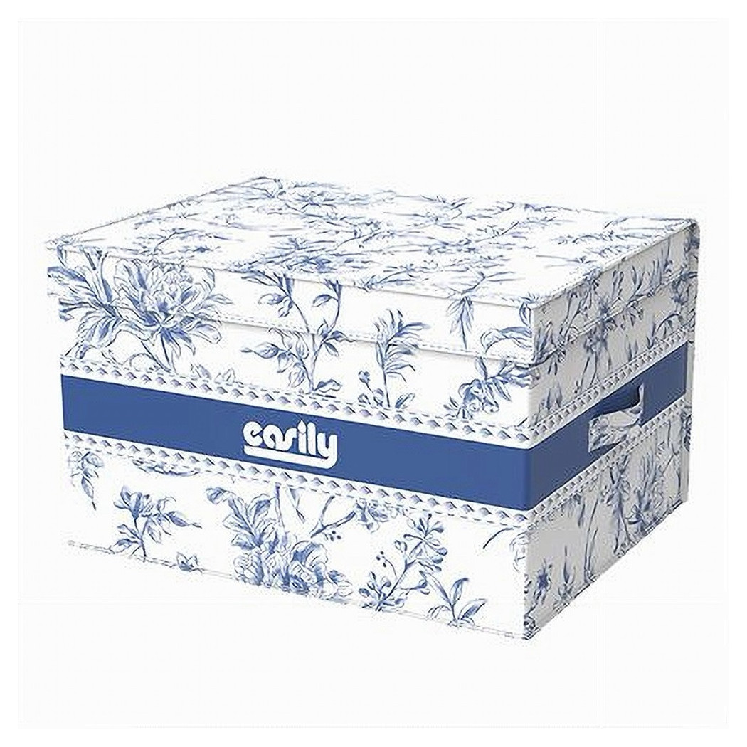 foto del prodotto trade shop box portatutto scatola salvaspazio contenitore organizer 40x30x25cm fantasia 87315 