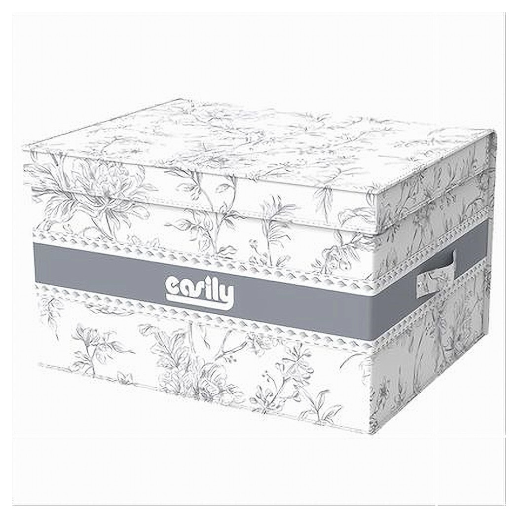 foto del prodotto trade shop box portatutto scatola salvaspazio contenitore organizer 50x40x25cm fantasia 87317 