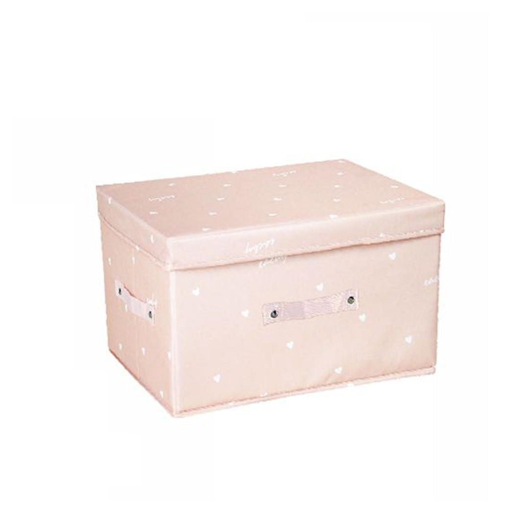 foto del prodotto trade shop box scatola salvaspazio armadio contenitore porta oggetti organizer 35x30x20 cm rosa