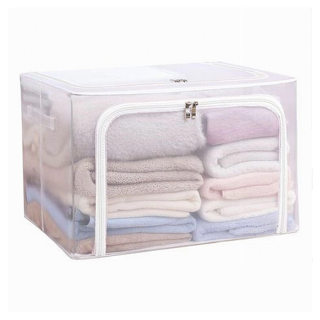 foto del prodotto trade shop box scatola salvaspazio portatutto vestiti armadio organizer 50x40x28 cm 59981 
