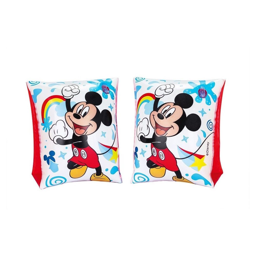 foto del prodotto trade shop braccioli topolino mickey e gli amici del rally 23x15cm bambini 3 6 anni 91002 